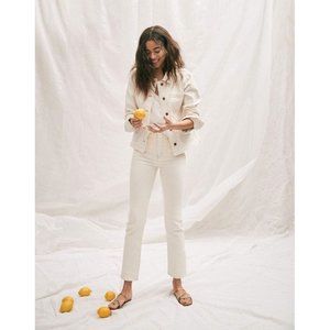 NWOT Madewell Denim Ashwood Chore Coat in Cream XS